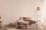Non-woven wallpaper plain linen look beige cream 39039-4 7