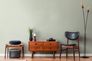 Non-woven wallpaper plain linen look light green 39040-2 6