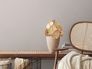 Non-woven wallpaper textile look plain beige grey 38903-1 1