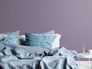 Non-woven wallpaper textile look plain lilac 38903-9 1