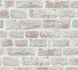 Non-woven wallpaper stone look wall grey white 38637-1 2