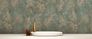 Non-woven wallpaper leaves jungle beige green 38638-2 1