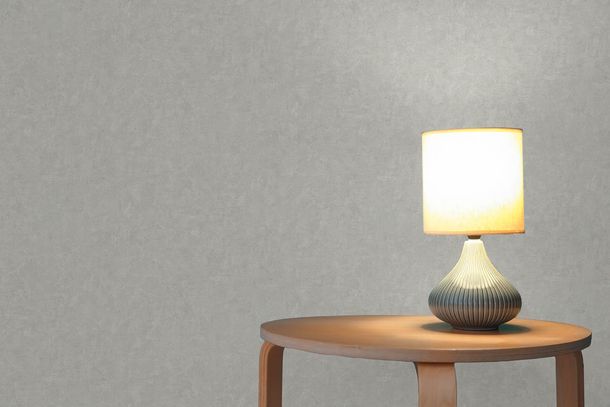 Non-woven wallpaper plaster look used look grey 38639-3