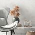 Non-woven wallpaper tropical leaves grey white 38663-2 6