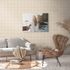 Non-woven wallpaper check pattern beige cream 38664-3 1