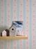 Non-woven wallpaper stripes flowers blue white pink 39069-1 3