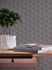 Non-woven wallpaper graphic pattern 3D optics dark gray 5