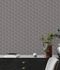 Non-woven wallpaper graphic pattern 3D optics dark gray 1