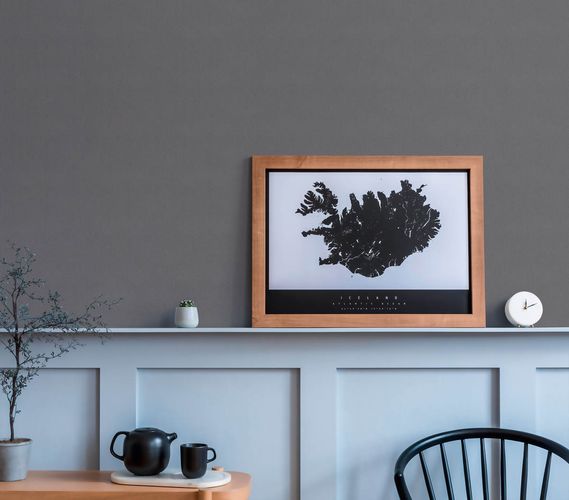 Non-woven wallpaper structure pattern graphic dark gray