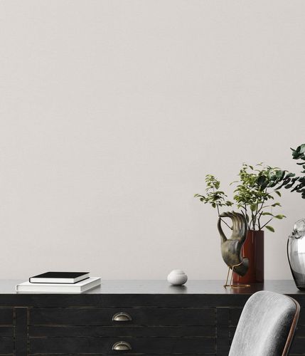 non-woven wallpaper plains structure dots white 38967-1