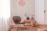 Non-woven wallpaper floral mottled beige cream 38924-1 1