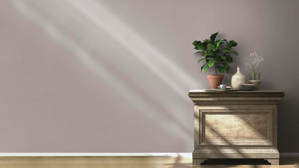 Rasch non-woven wallpaper plain leather look grey 752649