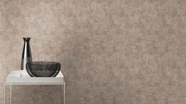 Rasch non-woven wallpaper wood look beige grey 751635