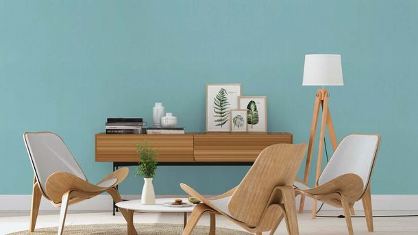 Rasch non-woven wallpaper textile look light blue 746150