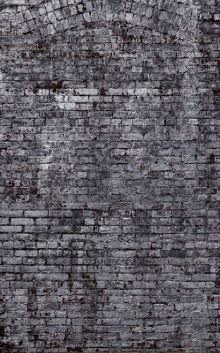 Photo wallpaper Rasch brick grey brown 940947
