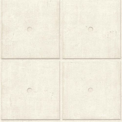Non-woven wallpaper Rasch concrete white grey 499414