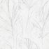 Non-woven wallpaper leaves cream silver metallic 10321-31 2