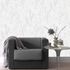 Non-woven wallpaper leaves cream silver metallic 10321-31 5