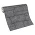 Non-woven wallpaper stone look wall dark grey 10297-47 4
