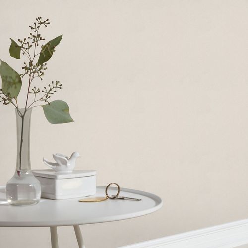 Non-woven wallpaper Elle plain texture cream 10335-26