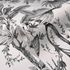 Non-woven wallpaper leaves tropics white black 82337 2