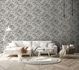 Non-Woven Wallpaper Leaves Beige Black White 82338 4