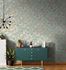Non-Woven Wallpaper Leaves Green Gold Metallic 82341 1