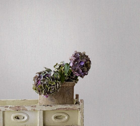 Non-woven wallpaper texture plain white pink 82361
