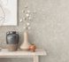 Non-Woven Wallpaper plaster Look Beige White Metallic  1