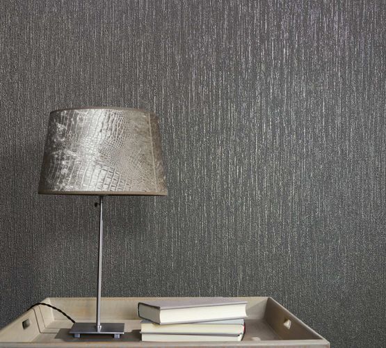 Non-Woven Wallpaper texture grey Silver Metallic 82382