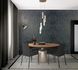 Non-Woven Wallpaper Ornaments Plaster Look Black grey 1