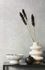 Non-woven wallpaper texture plaster look grey white 82393 1