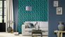 Non-woven wallpaper Rasch Blue Green Orange 466607 2