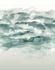 Digital print non-woven watercolor clouds green 33154 1