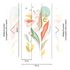 Photo Wallpaper floral leaves white green red 39211-1 1