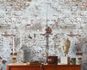 Photo Wallpaper stone look Industrail white grey 39238-1 1