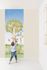 Photo Wallpaper Tree Height Chart Kids Blue Green LL6001 1