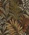 Non-woven wallpaper leaves tropics brown yellow orange MN3110 1