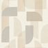 Wallpaper graphic pattern beige gray gold metallic 1