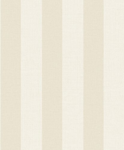 Non-woven wallpaper stripes cream beige MN4001