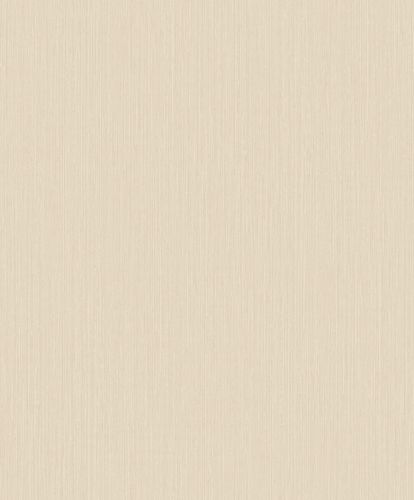 Non-woven wallpaper plain texture lines beige gloss A49105