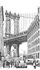 Wall Mural New York Bridge White Black ML3601 2