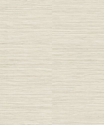 Non-Woven Wallpaper Textile Look Stripes Cream A62901