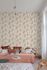 Non-woven wallpaper leaves tendrils cream brown gold A63902 1