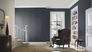 Rasch non-woven wallpaper waves blue grey gloss 608076 2