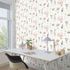 Rasch non-woven wallpaper floral white pink green 300642 4