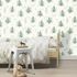 Rasch non-woven wallpaper trees white green brown 300734 1