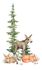 Rasch mural animals forest fir white green brown 364996 1