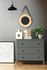 Non-woven wallpaper fabric look grey blue metallic 34506 1