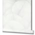 Non-woven wallpaper leaves floral texture white grey 34507 5